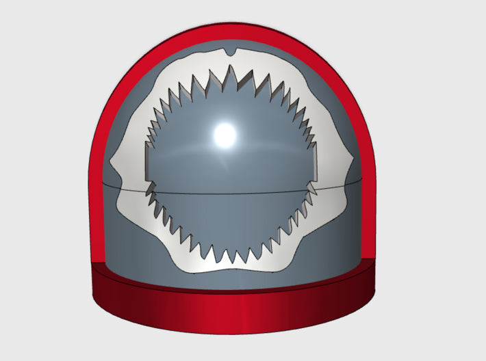 10x Shark Jaws - G:7a Shoulder Pad 3d printed