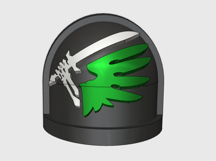 10x Ravenwing - G:7a Shoulder Pad 3d printed