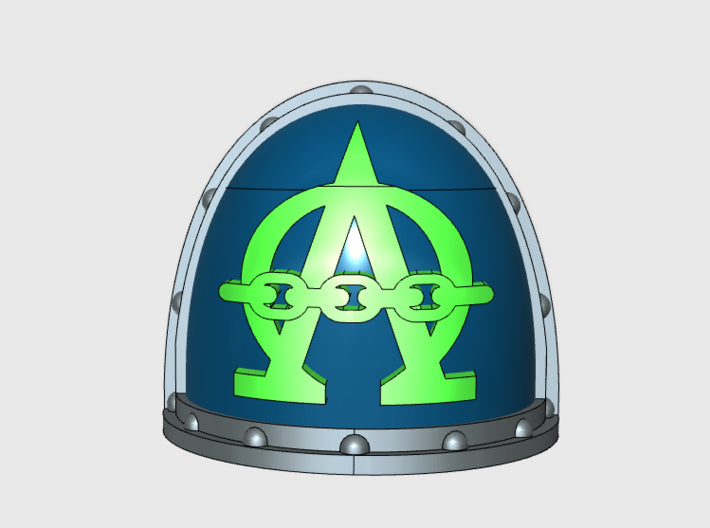 10x Alpha Phalanx - G:2a Shoulder Pad 3d printed