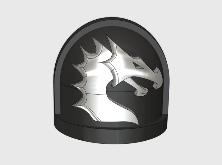 10x Black Dragons - Gen7:Standard Right Shoulder x 3d printed