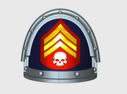 10x Marine Sergeant - G:3a Shoulder Pad 3d printed