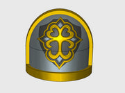 10x Ornate Cross - G:7a Shoulder Pad 3d printed