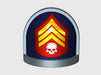 10x Marine Sergeant - G:7a Shoulder Pad 3d printed