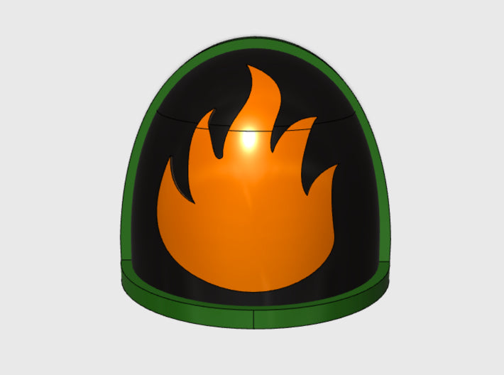 10x Dragon Flame - G:4a Shoulder Pad 3d printed