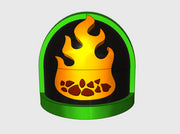 10x Ember Flames - G:7a Shoulder Pad 3d printed