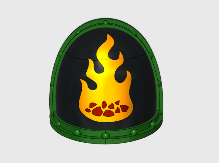 10x Ember Flame - G:2a Shoulder Pad 3d printed