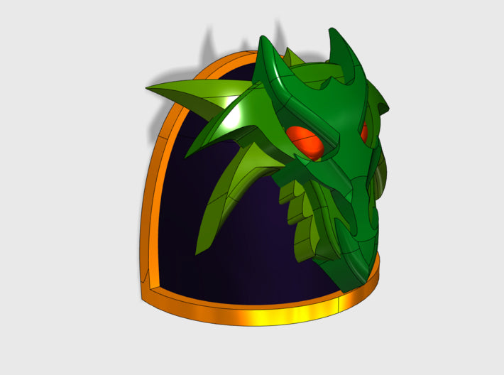 10x Dragon Head 3D - G:4a Shoulder Pad 3d printed