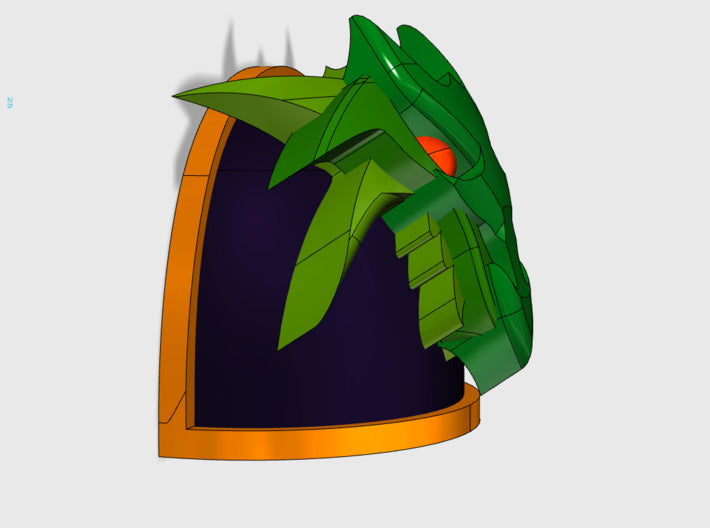 10x Dragon Head 3D - G:4a Shoulder Pad 3d printed