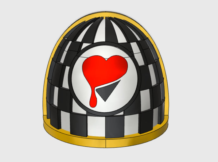 10x Lamented Heart - G:4a Shoulder Pad 3d printed