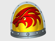 10x Flame Wolf - G:2a Shoulder Pad 3d printed