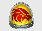 10x Flame Wolf - G:2a Right Shoulder 3d printed