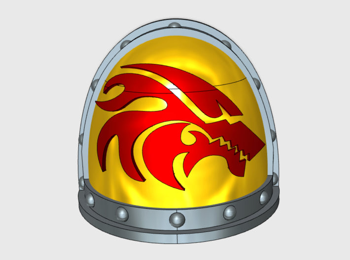 10x Flame Wolf - G:2a Right Shoulder 3d printed
