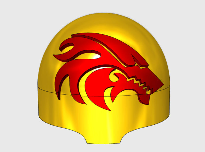 10x Flame Wolf - T:1a Right Terminator Shoulders 3d printed