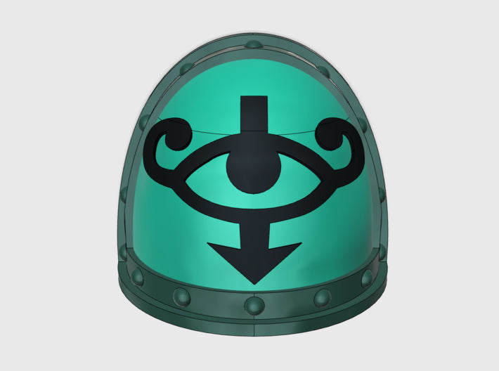 10x Warmasters Eye - G:2a Shoulder Pad 3d printed