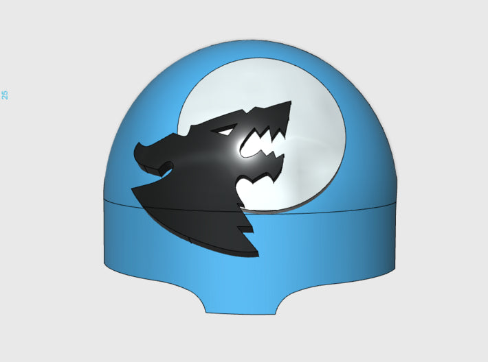 10x Moon Growlers - T:1a Right Terminator Shoulder 3d printed