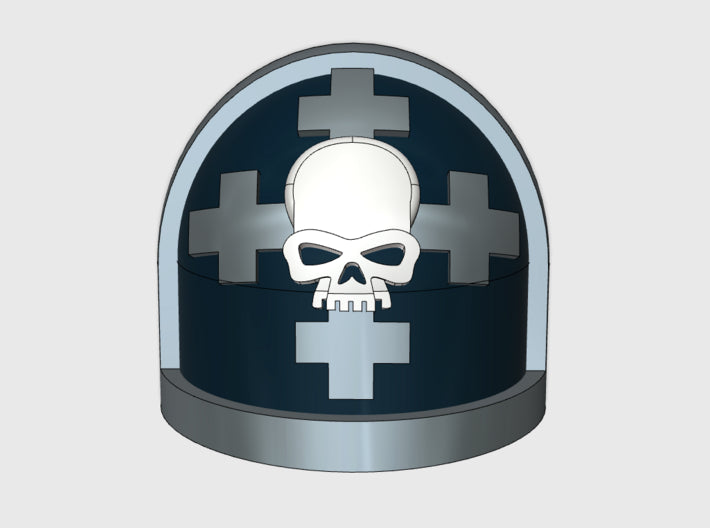 10x Iron knight 2 - G:7a Shoulder Pad 3d printed