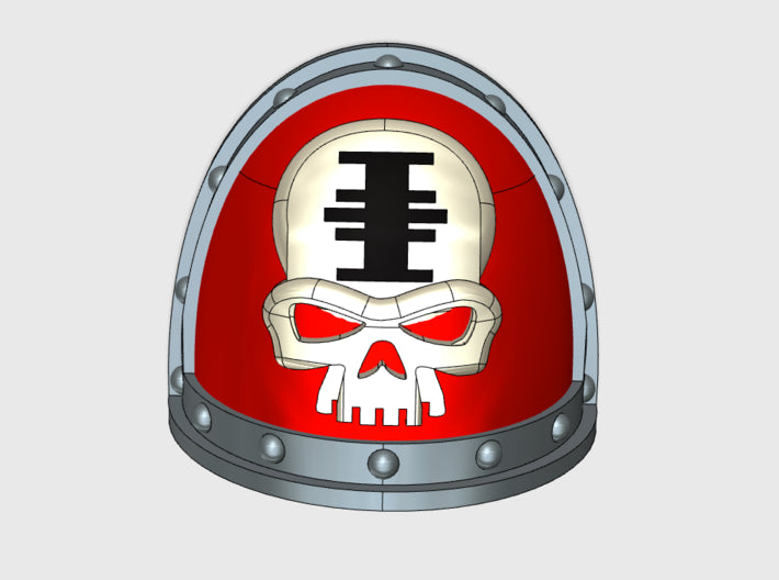 10x Red Hunters - G:2a Shoulder Pad 3d printed