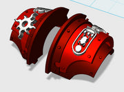 Sorcerer Sun Wards - T:2a Cataphractii Shoulders 3d printed