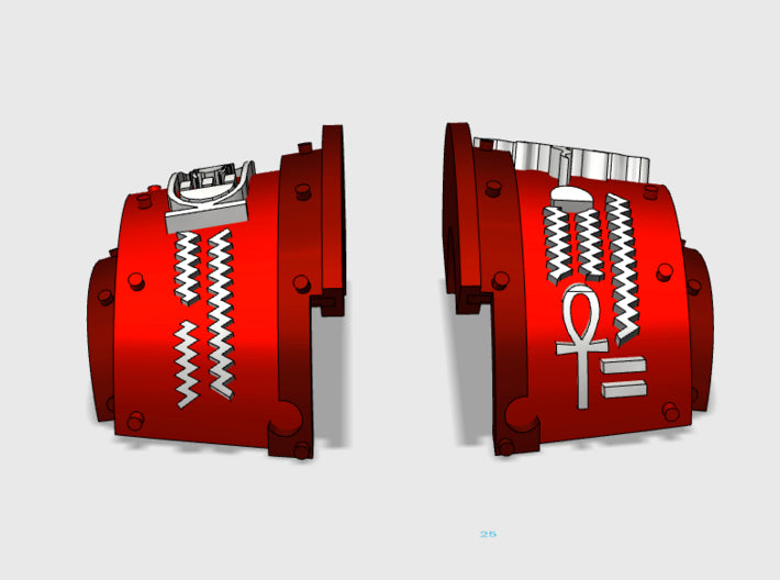 Sorcerer Sun Wards - T:2a Cataphractii Shoulders 3d printed back side