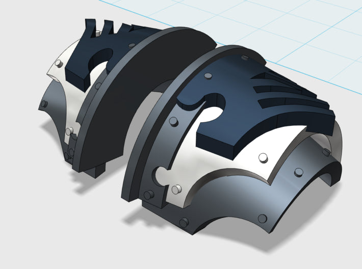 Raven Wings - T:2a Cataphractii Shoulder Sets 3d printed