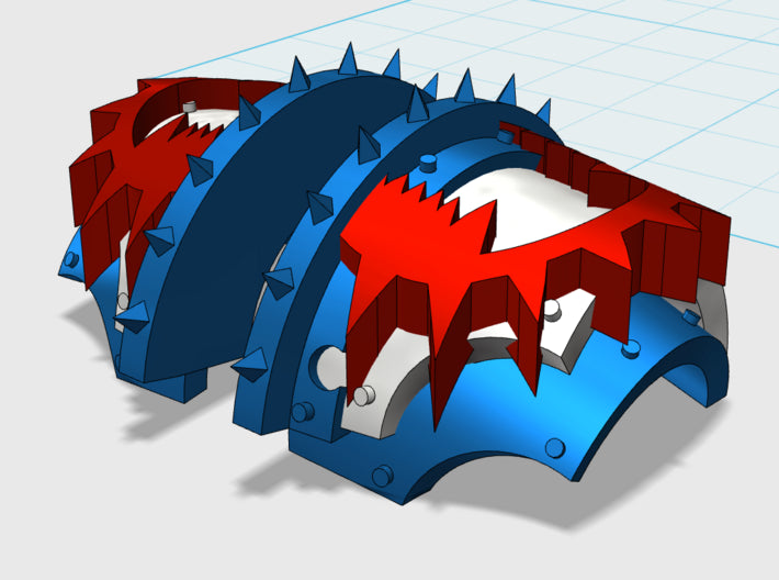 Wrecker Legion - T:2a Cataphractii Shoulder Sets 3d printed