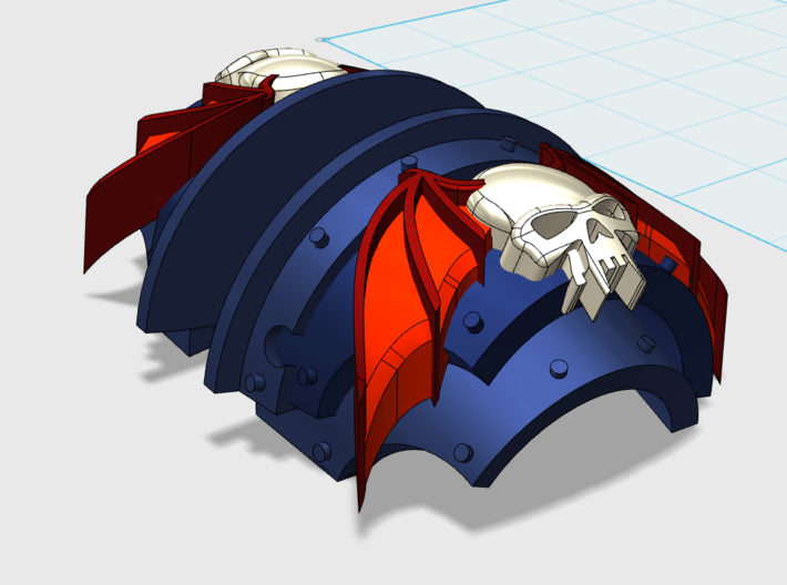 Nightmare Legion - T:2a Cataphractii Shoulder Sets 3d printed