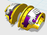 Winged Claw - T:2a Cataphractii Shoulder Sets 3d printed Front