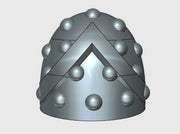 10x Heavy Support 1 - G:6a Studded Shoulder Pads 3d printed