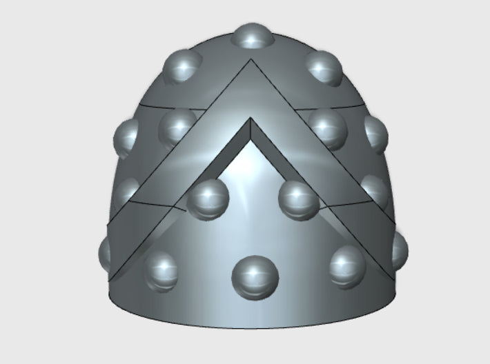 10x Heavy Support 1 - G:6a Studded Shoulder Pads 3d printed