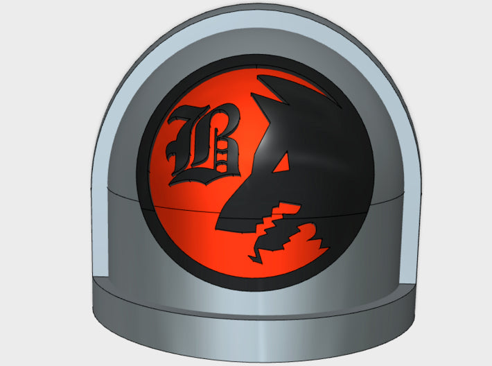 10x Wolf and B - G:7a Shoulder Pads 3d printed