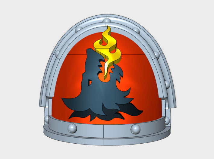 10x Firehowler - G:3a Shoulder Pads 3d printed