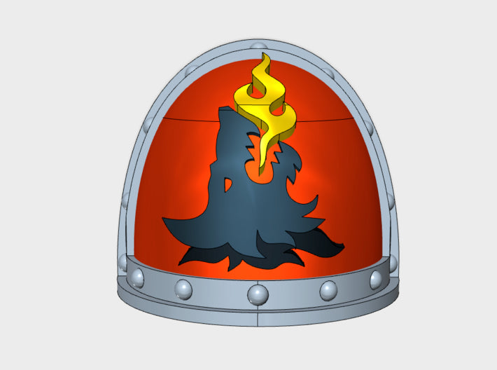 10x Firehowler - G:2a Shoulder Pads 3d printed