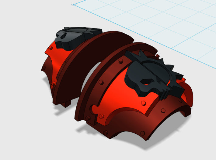 Dusk Raiders - T:2a Cataphractii Shoulder Sets 3d printed