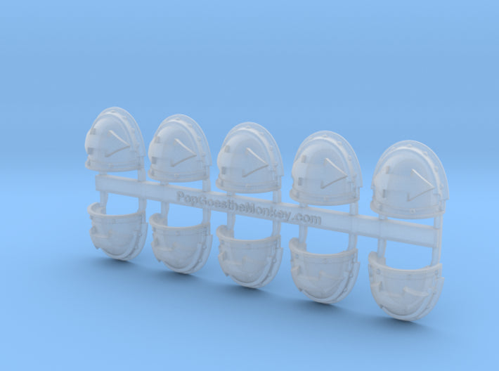 10x Tactical Arrow 2 - G:3a Shoulder Pads 3d printed