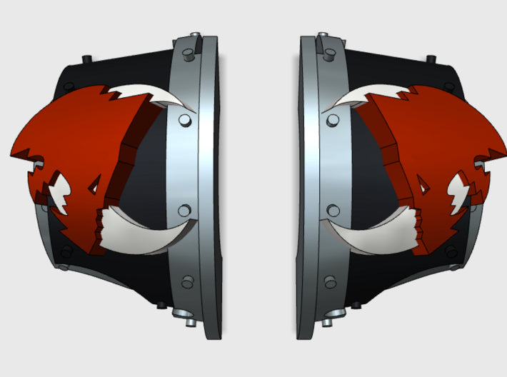 5x Thirteenth Co. - T:2a Cataphractii Shoulders 3d printed