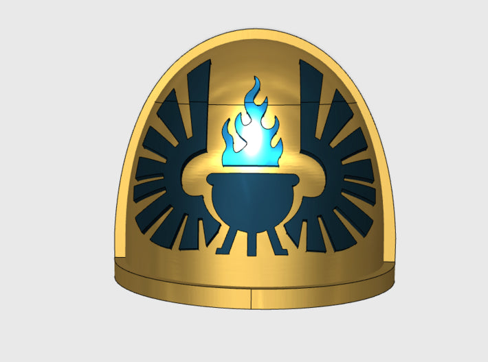 10x Vigilant Angels - G:4a Shoulder Pads 3d printed