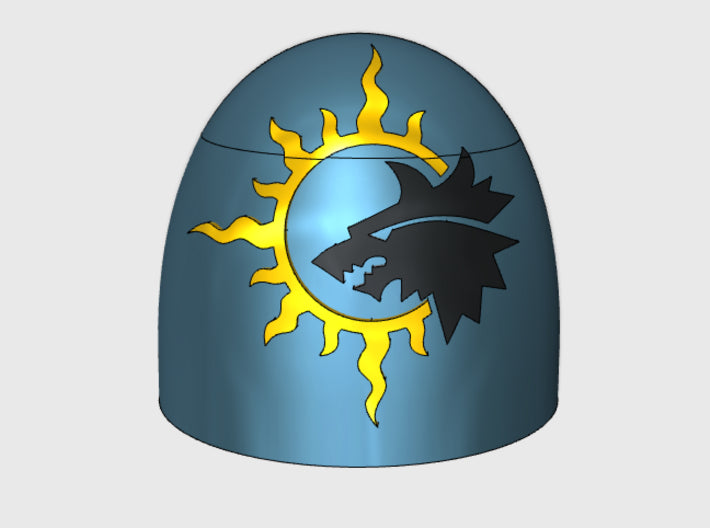 10x SunWolves - G:5a Shoulder Pads 3d printed