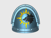 10x Sun Wolves - G:3a Shoulder Pads 3d printed