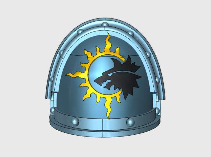 10x Sun Wolves - G:3a Shoulder Pads 3d printed