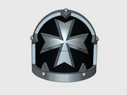 10x Maltese Cross - Malice Shoulder Pads 3d printed