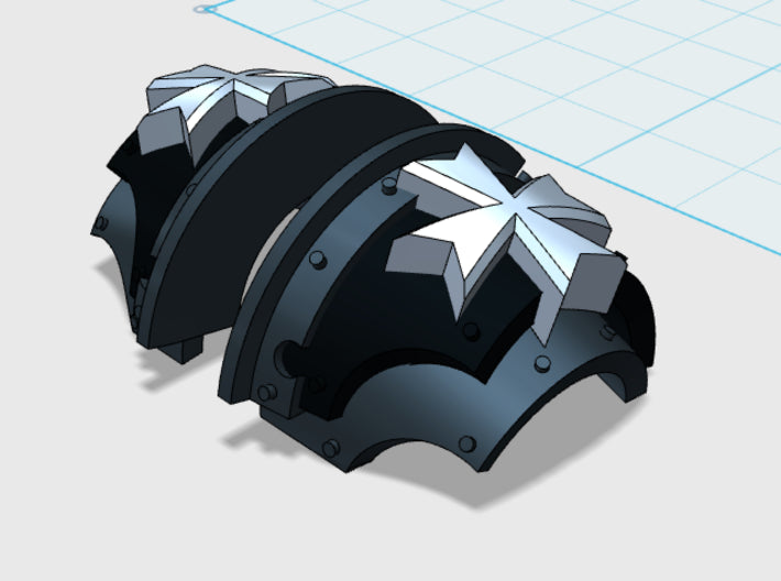 Maltese Cross - T:2a Cataphractii Shoulder Sets 3d printed