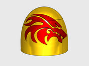 10x Flame Wolf - G:5a Right Shoulders 3d printed