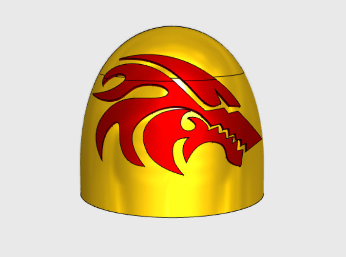 10x Flame Wolf - G:5a Right Shoulders 3d printed