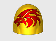 10x Flame Wolf - G:5a Shoulder Pads 3d printed