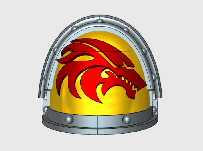 10x Flame Wolf - G:3a Right Shoulders 3d printed