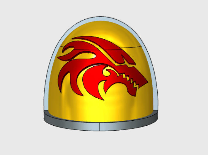 10x Flame Wolf - G:4a Right Shoulders 3d printed