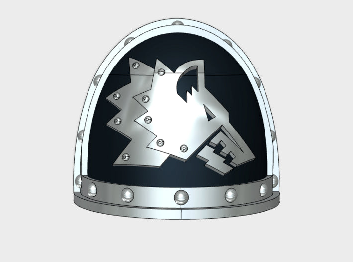 10x Iron Wolves - G:2a Right Shoulders 3d printed