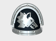 10x Iron Wolves - G:3a Right Shoulders 3d printed