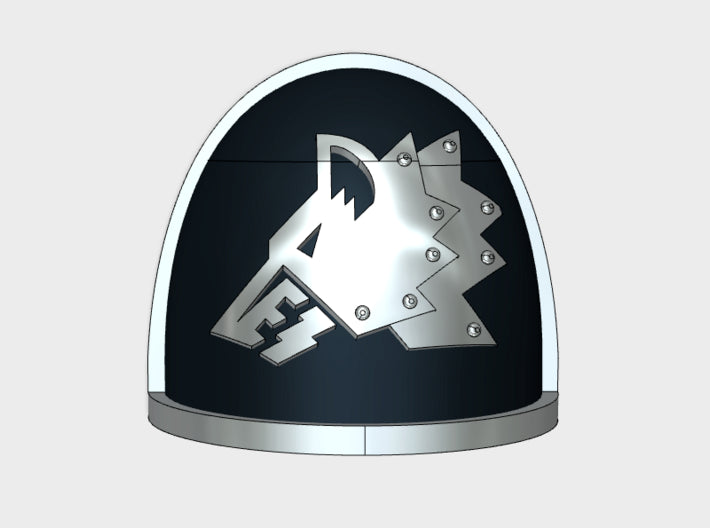 10x Iron Wolves - G:4a Shoulder Pads 3d printed