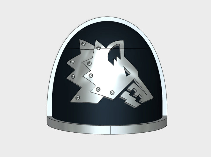 10x Iron Wolves - G:4a Right Shoulders 3d printed